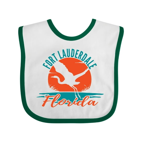 Inktastic Fort Lauderdale Florida Vacation Trip Boys or Girls Baby Bib