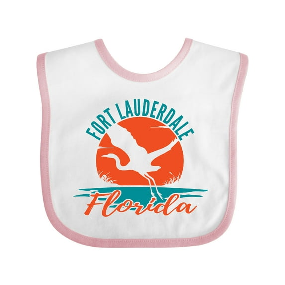 Inktastic Fort Lauderdale Florida Vacation Trip Boys or Girls Baby Bib