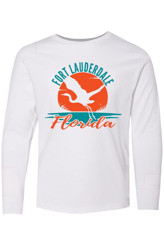 Fort Lauderdale Florida Vacation Trip Long Sleeve Youth T-Shirt