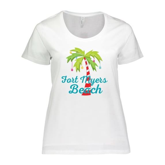 Inktastic Fort Myers Beach Florida Christmas Vacation Women's Plus Size T-Shirt