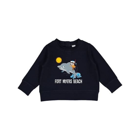 Inktastic Fort Myers Beach Florida Dolphin Baby Sweatshirt