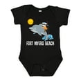 thumbnail image 1 of Inktastic Fort Myers Beach Florida Dolphin Boys or Girls Baby Bodysuit, 1 of 5