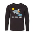 thumbnail image 1 of Inktastic Fort Myers Beach Florida Dolphin Long Sleeve Youth T-Shirt, 1 of 5