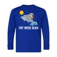 thumbnail image 1 of Inktastic Fort Myers Beach Florida Dolphin Long Sleeve Youth T-Shirt, 1 of 5