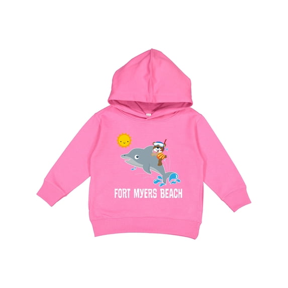 Inktastic Fort Myers Beach Florida Dolphin Toddler Hoodie