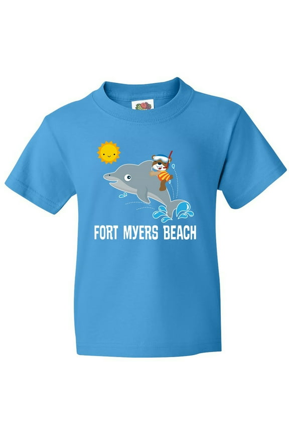 Fort Myers Beach Florida Dolphin Youth T-Shirt