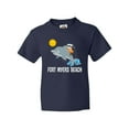 thumbnail image 1 of Inktastic Fort Myers Beach Florida Dolphin Youth T-Shirt, 1 of 5