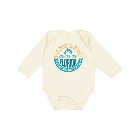 Inktastic Fort Myers Beach Florida Vacation Boys or Girls Long Sleeve Baby Bodysuit