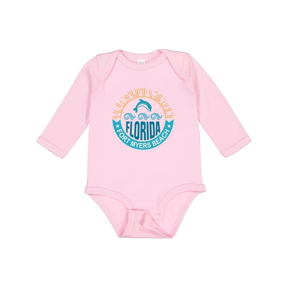 Inktastic Fort Myers Beach Florida Vacation Boys or Girls Long Sleeve Baby Bodysuit