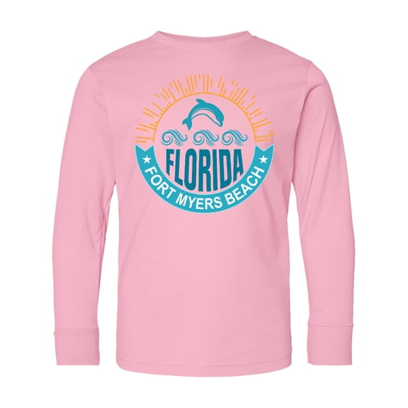 Inktastic Fort Myers Beach Florida Vacation Long Sleeve Youth T-Shirt