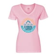 thumbnail image 1 of Inktastic Fort Myers Beach Florida Vacation Women's V-Neck T-Shirt, 1 of 5