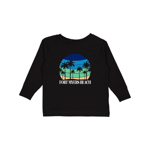 Inktastic Fort Myers Beach Vacation Trip Boys or Girls Long Sleeve Toddler T-Shirt