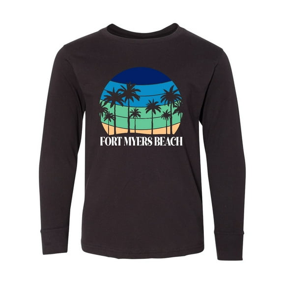 Inktastic Fort Myers Beach Vacation Trip Long Sleeve Youth T-Shirt