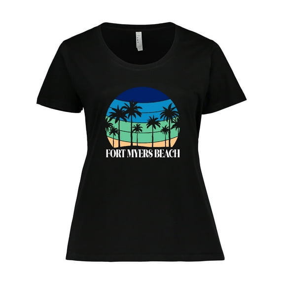 Inktastic Fort Myers Beach Vacation Trip Women's Plus Size T-Shirt
