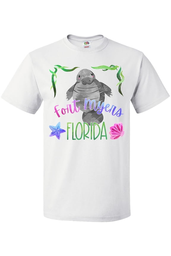Fort Myers Florida Cute Swimming Manatee T-Shirt