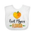 thumbnail image 1 of Inktastic Fort Myers Florida Orange in Heart Boys or Girls Baby Bib, 1 of 4