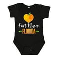 thumbnail image 1 of Inktastic Fort Myers Florida Orange in Heart Boys or Girls Baby Bodysuit, 1 of 5