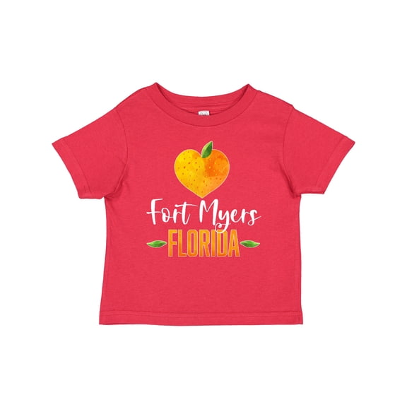 Inktastic Fort Myers Florida Orange in Heart Boys or Girls Baby T-Shirt