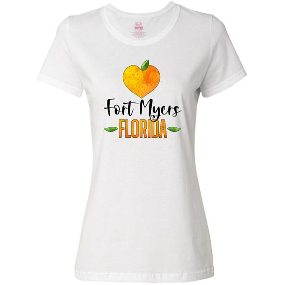 Inktastic Fort Myers Florida Orange in Heart Women's T-Shirt