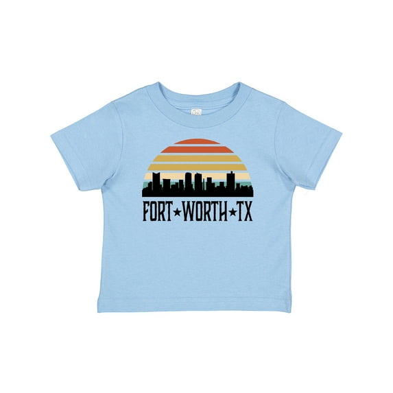 Inktastic Fort Worth Texas Skyline Retro Boys or Girls Baby T-Shirt