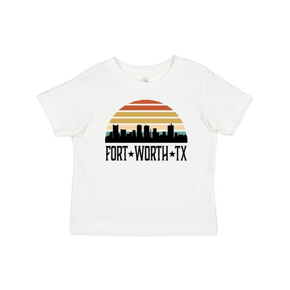 Inktastic Fort Worth Texas Skyline Retro Boys or Girls Baby T-Shirt