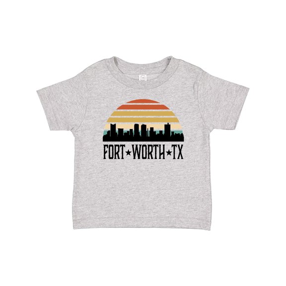 Inktastic Fort Worth Texas Skyline Retro Boys or Girls Baby T-Shirt