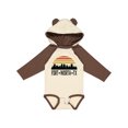 thumbnail image 1 of Inktastic Fort Worth Texas Skyline Retro Boys or Girls Long Sleeve Baby Bodysuit, 1 of 5