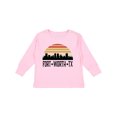 thumbnail image 1 of Inktastic Fort Worth Texas Skyline Retro Boys or Girls Long Sleeve Toddler T-Shirt, 1 of 5