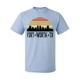 thumbnail image 1 of Inktastic Fort Worth Texas Skyline Retro T-Shirt, 1 of 5