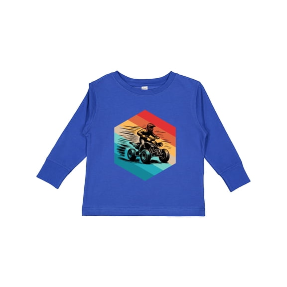 Inktastic Four Wheeling Atv off Roading Retro Boys Long Sleeve Toddler T-Shirt
