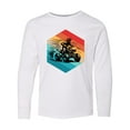 thumbnail image 1 of Inktastic Four Wheeling Atv off Roading Retro Long Sleeve Youth T-Shirt, 1 of 5