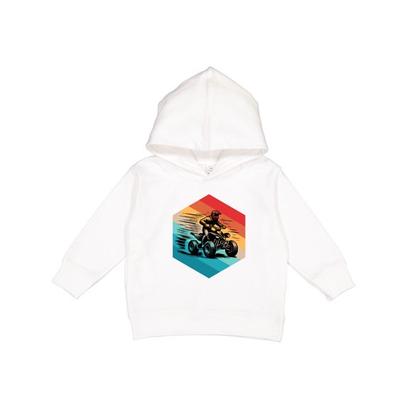 Inktastic Four Wheeling Atv off Roading Retro Toddler Hoodie