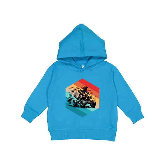 Inktastic Four Wheeling Atv off Roading Retro Toddler Hoodie