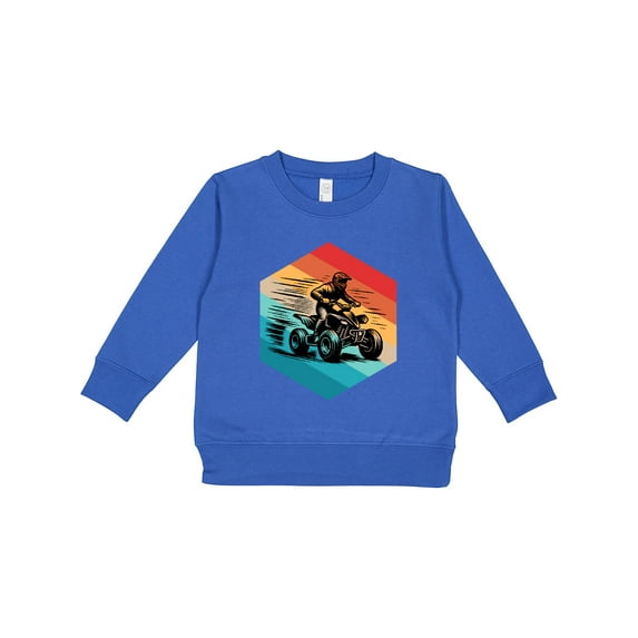 Inktastic Four Wheeling Atv off Roading Retro Toddler Sweatshirt