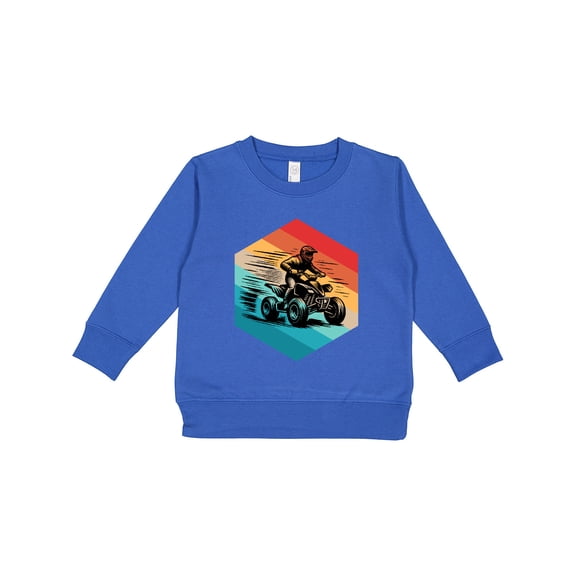 Inktastic Four Wheeling Atv off Roading Retro Toddler Sweatshirt