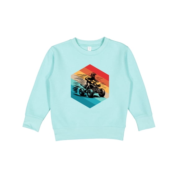 Inktastic Four Wheeling Atv off Roading Retro Toddler Sweatshirt