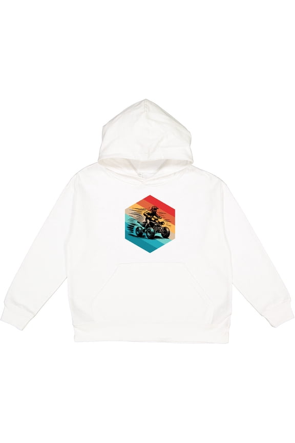 Four Wheeling Atv off Roading Retro Youth Hoodie Sweatshirt