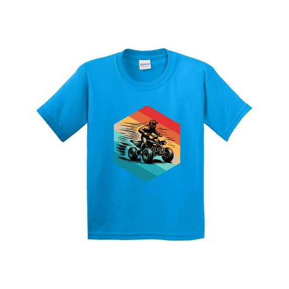 Inktastic Four Wheeling Atv off Roading Retro Youth T-Shirt