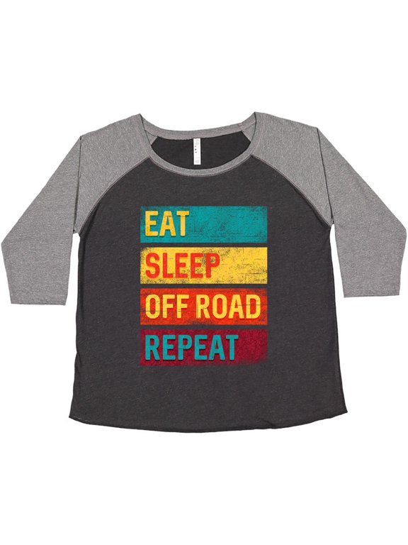 Four Wheeling Eat Sleep Off Road Repeat Women's Plus Size T-Shirt