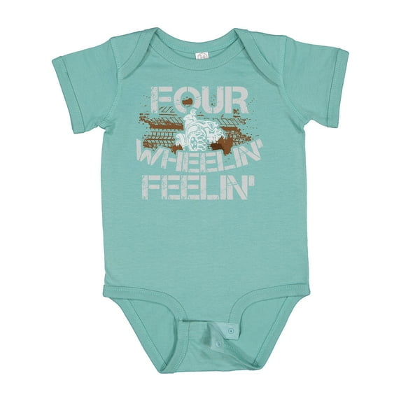 Inktastic Four Wheeling Mudding Activity Boys or Girls Baby Bodysuit