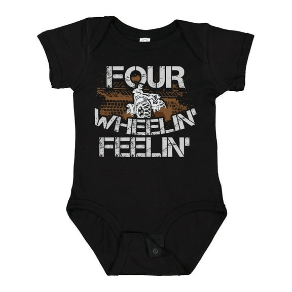 Inktastic Four Wheeling Mudding Activity Boys or Girls Baby Bodysuit