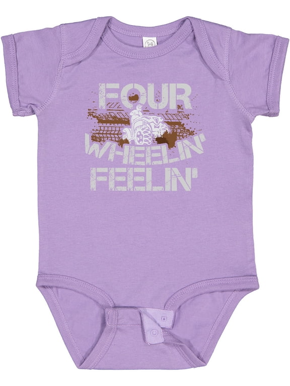 Four Wheeling Mudding Activity Boys or Girls Baby Bodysuit