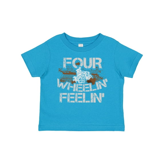 Inktastic Four Wheeling Mudding Activity Boys or Girls Toddler T-Shirt