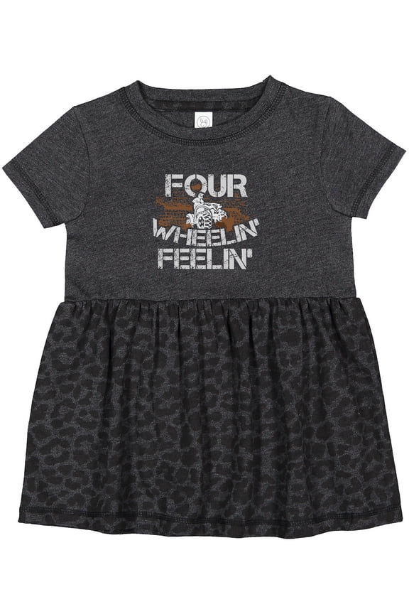 Four Wheeling Mudding Activity Girls Baby Dress
