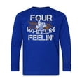 thumbnail image 1 of Inktastic Four Wheeling Mudding Activity Long Sleeve Youth T-Shirt, 1 of 5