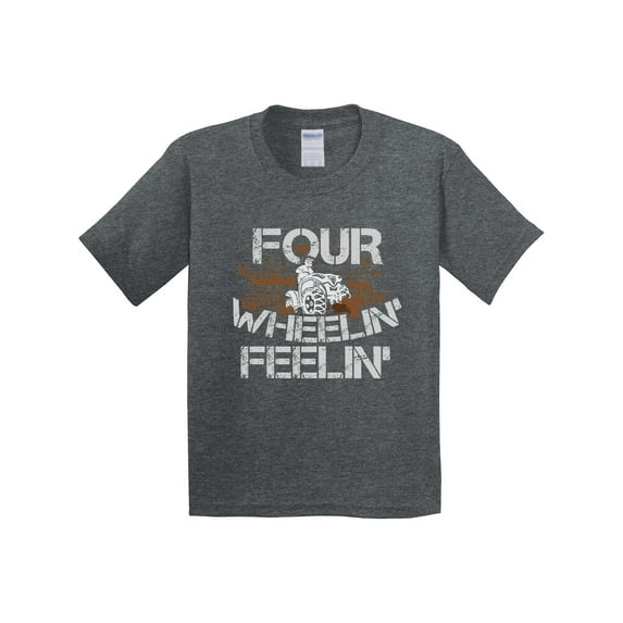Inktastic Four Wheeling Mudding Activity Youth T-Shirt