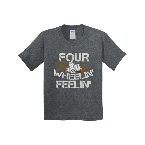 Inktastic Four Wheeling Mudding Activity Youth T-Shirt