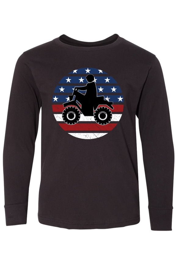 Four Wheeling Mudding off Roading Long Sleeve Youth T-Shirt