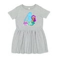 thumbnail image 1 of Inktastic Fourth Birthday Mermaid Girls Toddler Dress, 1 of 5
