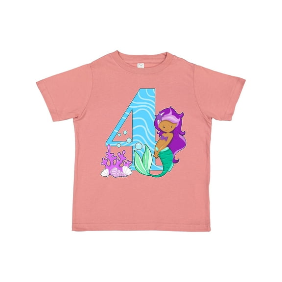 Inktastic Fourth Birthday Mermaid Girls Toddler T-Shirt